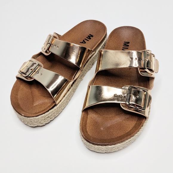 MIA Shoes - MIA Rose Gold Sandals